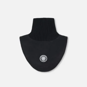 CACHE-COU EN POLAIRE ET TRICOT, NOIR (2 À 14 ANS)