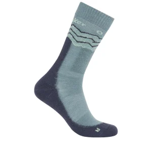 CHAUSSETTES MÉRINOS HOMME, ACROSS THE PEAKS BLEU