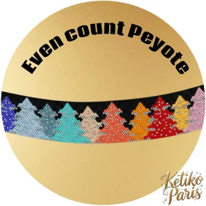 Vertical Peyote Pattern - Bracelet SAPIN