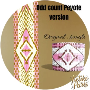 Vertical Peyote Pattern - Bracelet TORREON