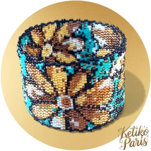 DIY Pattern - Bracelet FLEURS DOREES