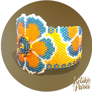 Pattern - Bracelet FLEUR JAUNE
