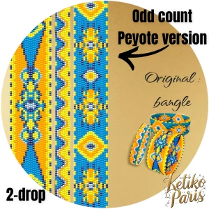 Vertical Peyote Pattern - Bracelet Modulaire IBIZA