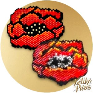 DIY Pattern - Pendentif POPPIES