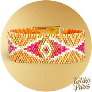 Vertical Peyote Pattern - Bracelet BYZANCE MINIZ
