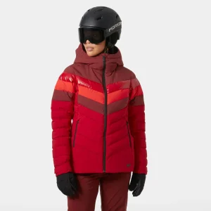 MANTEAU SKI FEMME, IMPÉRIAL PUFFY ROUGE MARS