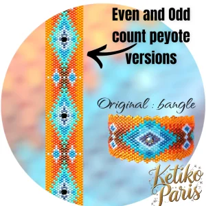 Vertical Peyote Pattern - Bracelet NAVA-2