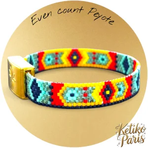 TUCSON bracelet Vertical Peyote Pattern