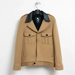 Vintage - manteau homme court demi-saison - Beige - M