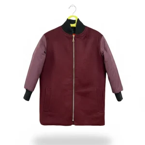 Vintage - manteau enfant échantillon - 8 ans - Prune