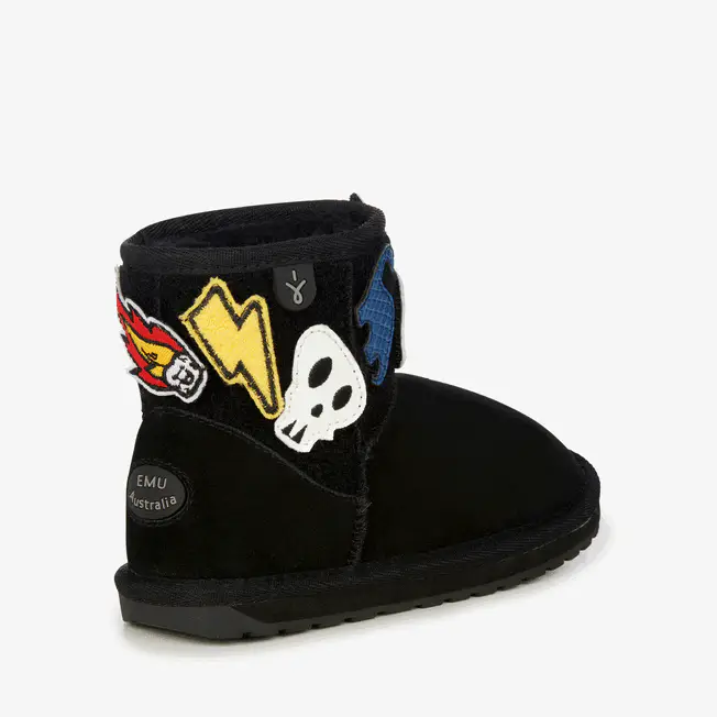 BOTTILLONS ENFANTS MINI PLAY WALLABY NOIR