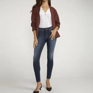 Jeans infinite fit indigo Silver pour femme
