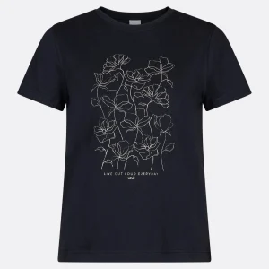 T-SHIRT POUR FEMME, LAURIER NOIR