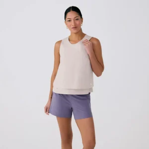 CAMISOLE DOUBLE POUR FEMME, OLIVIE BEIGE