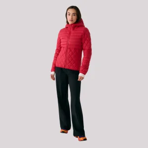 MANTEAU MATELASSÉ FEMME, THE BASE CRIMSON