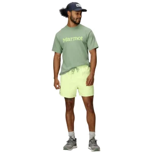 T-SHIRT POUR HOMME, LOGO MARMOT VERT