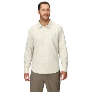 CHEMISE MANCHES LONGUES HOMME, AIREXCHANGE BIRCH BARK