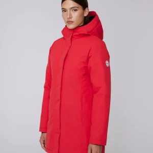MANTEAU D'HIVER POUR FEMME, MAEVA ROUGE