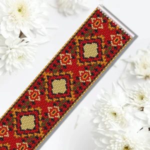 Vertical Peyote Pattern - Bracelet MOGADOR