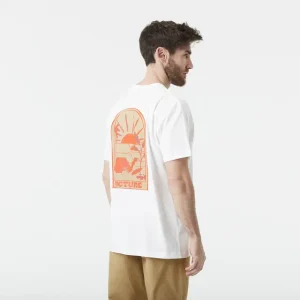 T-SHIRT MANCHES COURTES HOMME, ENDAKO BLANC