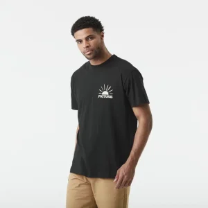 T-SHIRT MANCHES COURTES HOMME, ENDAKO NOIR