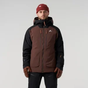 MANTEAU ISOLÉ HOMME, ALASKAN DARK SOIL