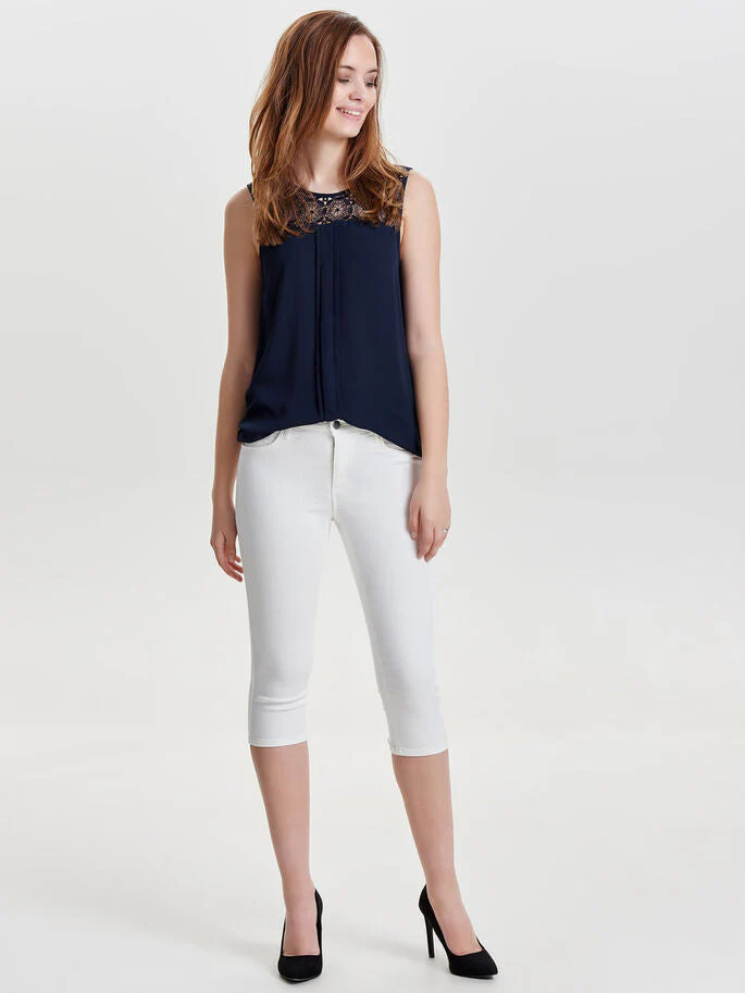 Capri blanc ONLY pour femme – Image 3