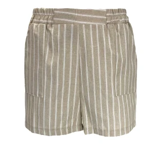 Short léger beige pour femme