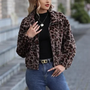 Veste Léopard Hiver Confort