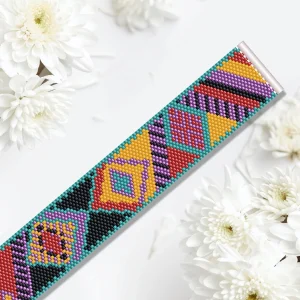 Vertical Peyote Pattern - Bracelet SEVILLE