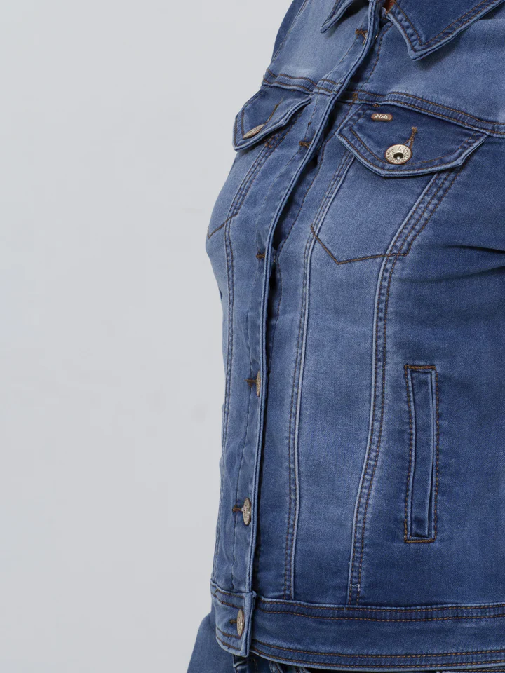 Veste de jeans bleu pâle Lois pour femme – Image 3