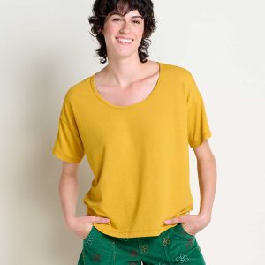 T-SHIRT POUR FEMME, PIRU JAUNE
