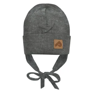 TUQUE À OREILLES MI-SAISON ENFANT, GRIS CHINÉ