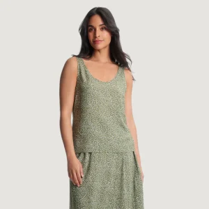 CAMISOLE POUR FEMME, CHLOE FLORA OLIVINE