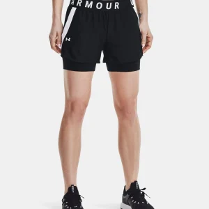 SHORT SPORT FEMME UA PLAY NOIR