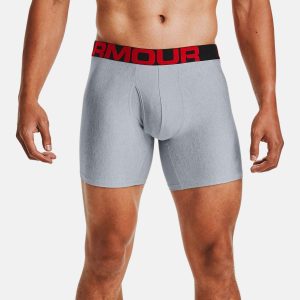 BOXER HOMME UA TECH 6'' GRIS