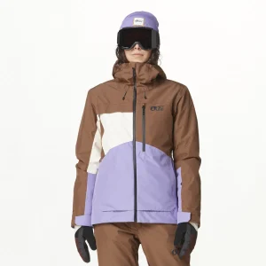 MANTEAU D'HIVER POUR FEMME, SEEN COCOA BROWN PAISLEY