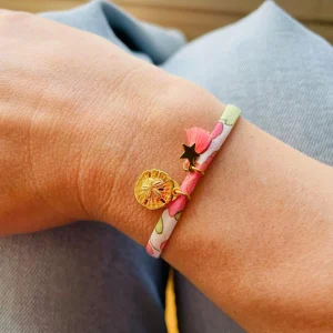 Bracelet Liberty personnalisé simple 2 charms