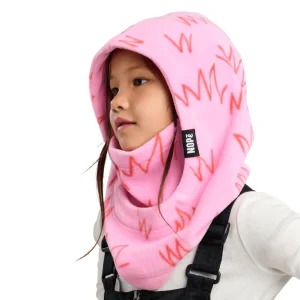 CAPUCHE POUR ENFANT, YÉTI ROSE