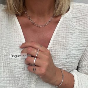 Bague Iris - Argentée