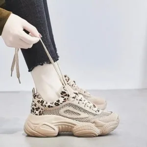 Baskets Femme Léopard Sportswear