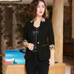 Blazer Femme Imprimé Léopard