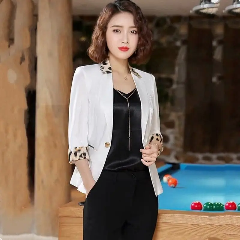 Blazer Femme Imprimé Léopard – Image 3
