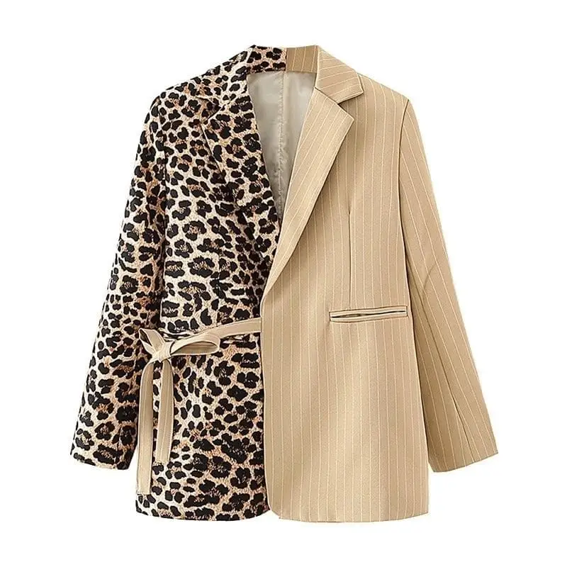 Blazer léopard et rayures – Image 5