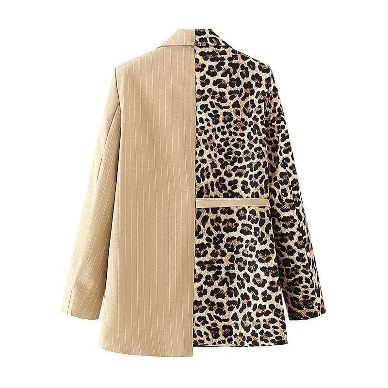 Blazer léopard et rayures – Image 6