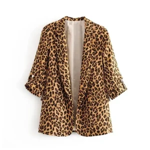 Blazer Motif Léopard