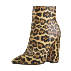 Bottines Léopard Chics