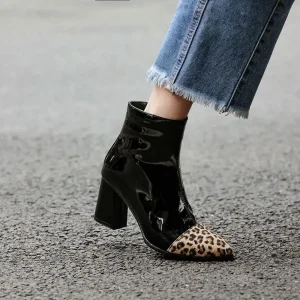 Bottines Léopard Vinyles