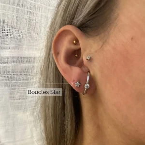 Boucles d'oreilles Star