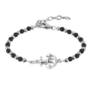 BRACELET ANCRE DE BATEAU HOMME - (MARIN)